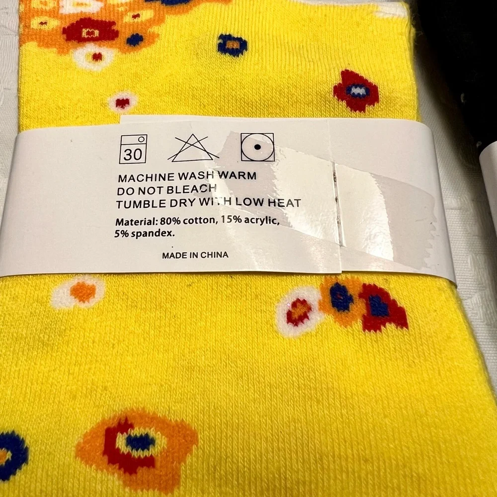 Vibrant Artistic Socks Collection - Set of 4 Pairs